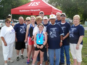 Just a few of the many volunteers who support our center. This was at our Annual Triathlon in June 2014.